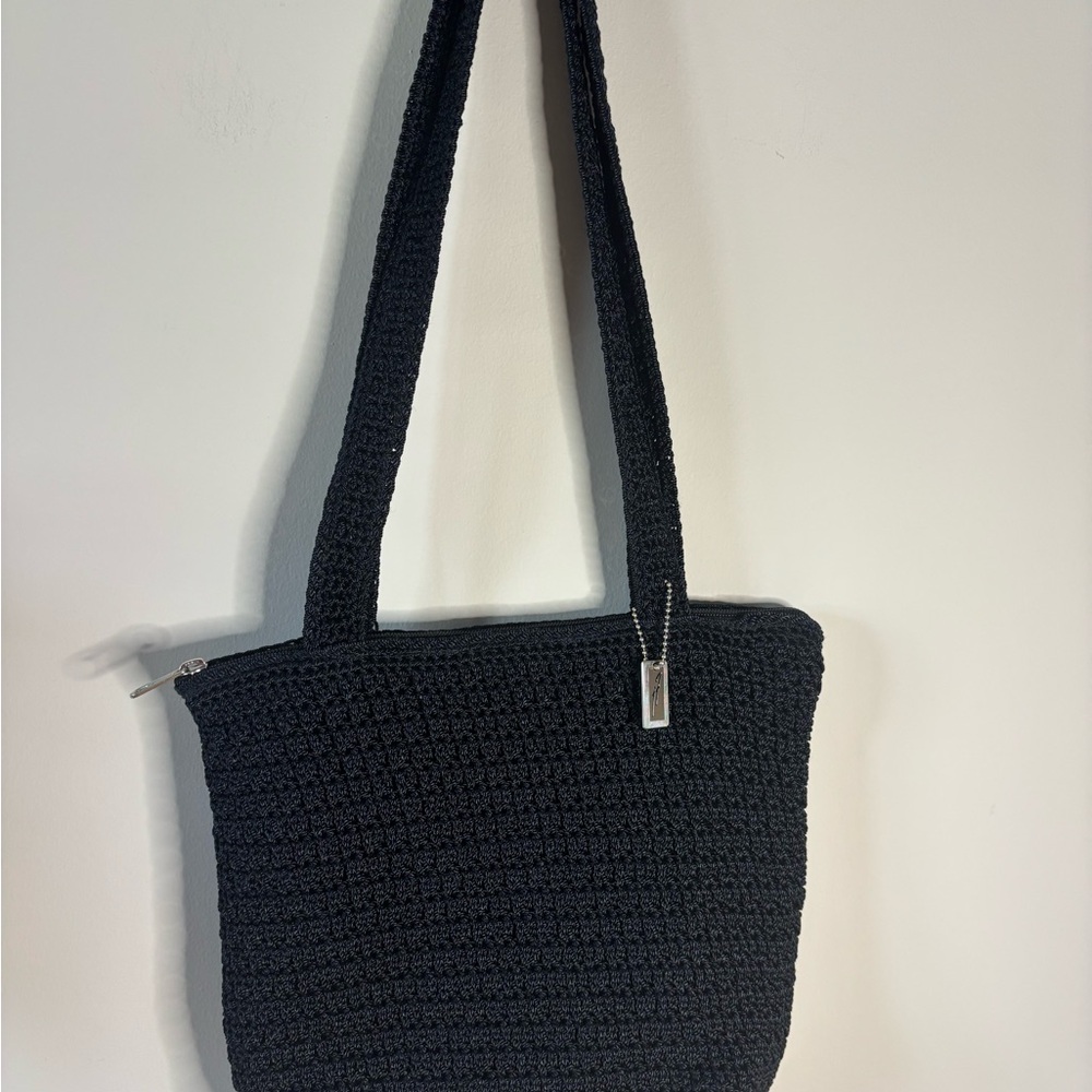 Jaqueline Ferra Crochet knit‎ woven shoulder bag hand made.